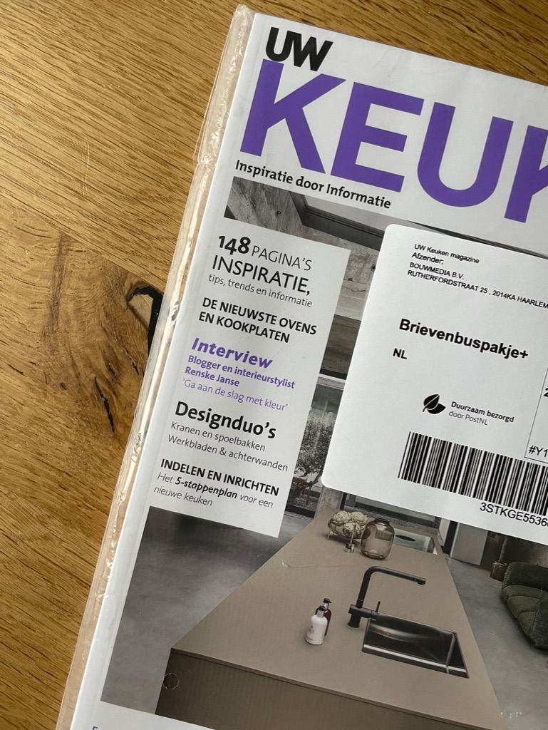 Interikleur in een magazine