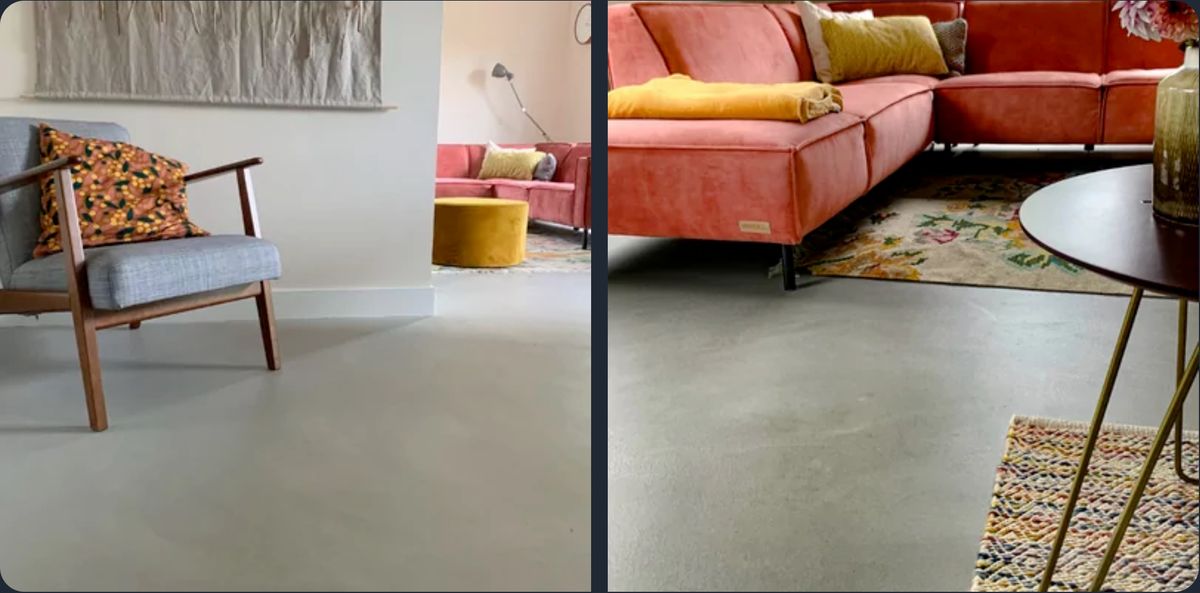 Gietvloeren en PUUR! Concrete vloeren in kleur + voordelen
